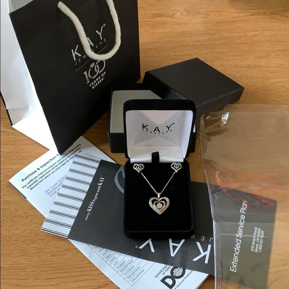 COPY - Diamond silver 925 and rose gold 10k heart… - Picture 2 of 12